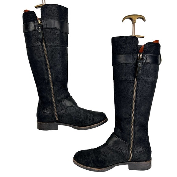 UGG Australia Womens Black Dayle 1007671 Suede Mid Calf Western Boots Size US 6 - Picture 3 of 9